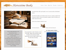 Tablet Screenshot of harvestimebooks.com